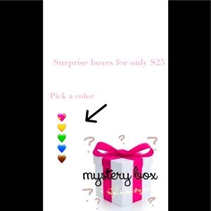 Mystery boxes and surprise boxes